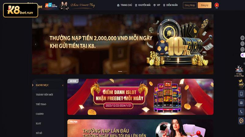 Các chương trình khuyến mãi và ưu đãi tại casino K8