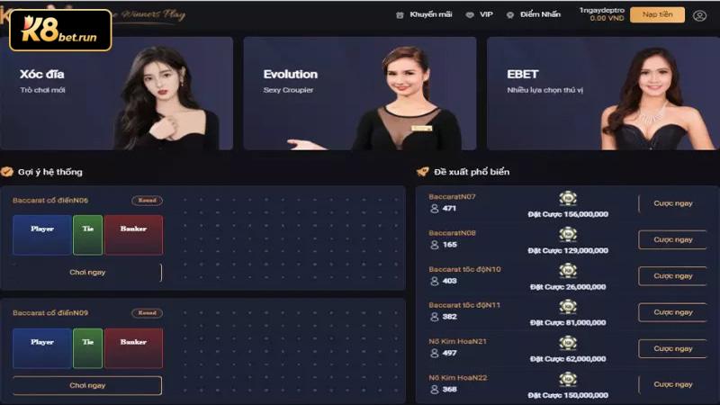 Hướng dẫn chi tiết cách chơi tại Sảnh Evolution Casino