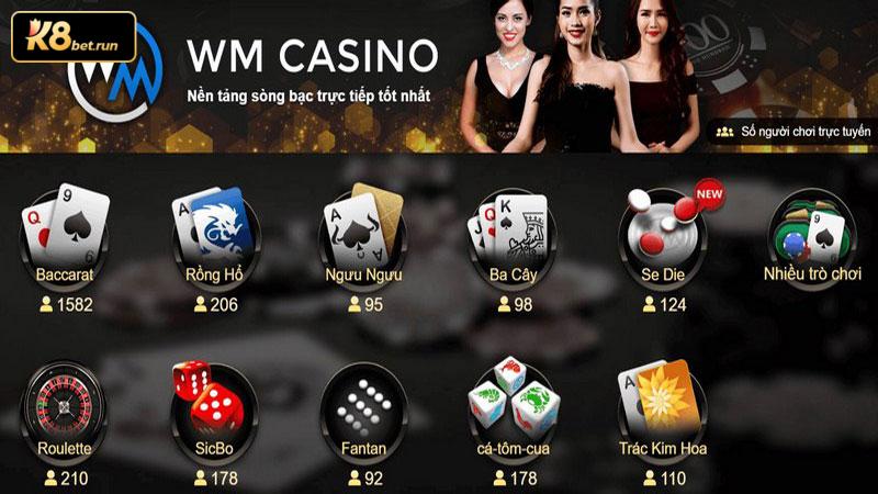 Tổng quan về sảnh WM Casino