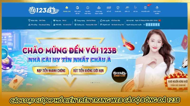 Các loại cược phổ biến trên trang web cá độ bóng đá 123B