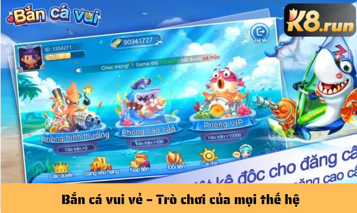 Bắn cá vui vẻ tựa game lụm xu xả stress cực hay - Hình ảnh 5 Bắn cá vui vẻ – Trò chơi của mọi thế hệ